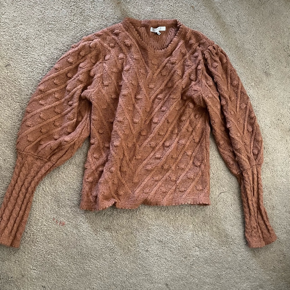 Roolee puff sleeve bobble sweater